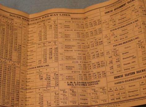 Расписание ЮВЖД на 1920 г. 