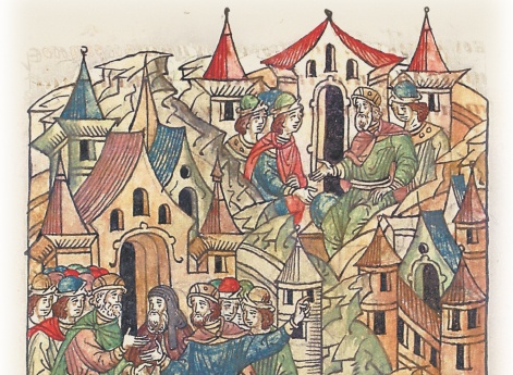 Переговоры князей Ярослава и Мстислава относительно похода на Всеволода.
