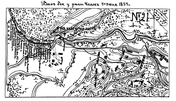 Бой у реки Чолок 4 июня 1854 года