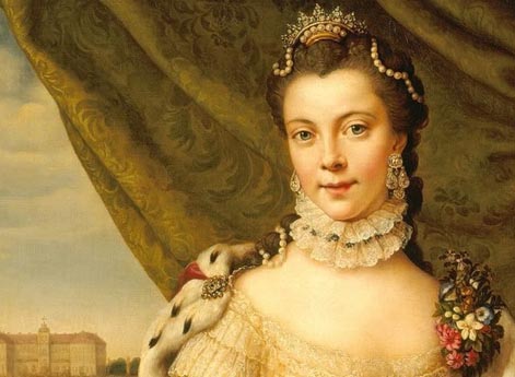 Портрет королевы Шарлотты в бытность принцессой Софией Шарлоттой Мекленбург-Стрелицкой