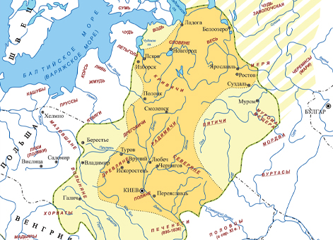 Русь в IX- начале XI веках