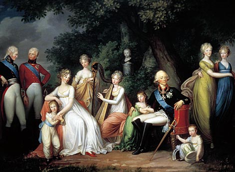 Павел I, Мария Фёдоровна и их дети