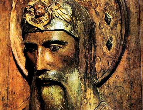 Скульптурное изображение (горельеф) митрополита Феогноста