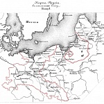 Полевые и временные укрепления. Изобр.1. Карта Пруссии в семилетнюю войну