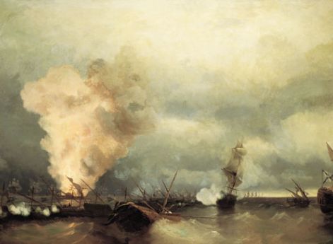 И.К.Айвазовский. Морское сражение при Выборге.1846 год.