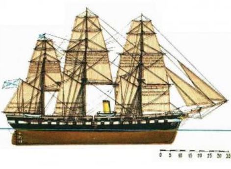 Винтовой фрегат «Александр Невский», 1861 год
