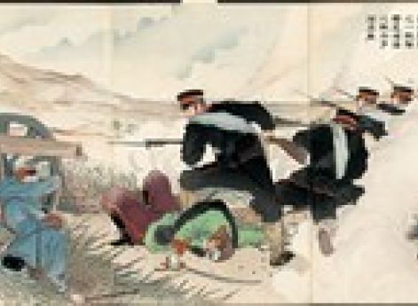 Йошикуни. 1904 год. Сражение на реке Шахе. Музей изящных искусств, Бостон