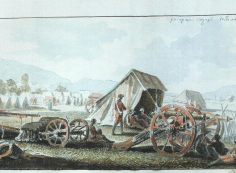 Русский военный лагерь в Крыму 1783 г. М.М.Иванов. 1783 год
