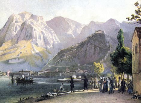 Вид на Которский залив. Д.Альт. Около 1840 года