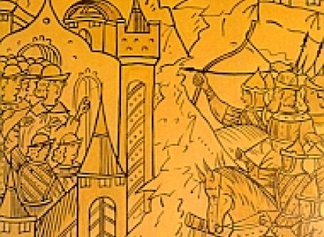 Осада Смоленска. Гравюра XVI века