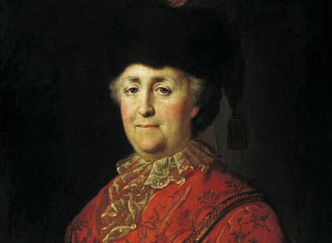 Портрет императрицы Екатерины II в дорожном костюме