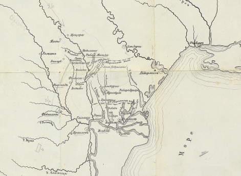 Карта 11. Района Ларго-Кагульской операции в 1770 г