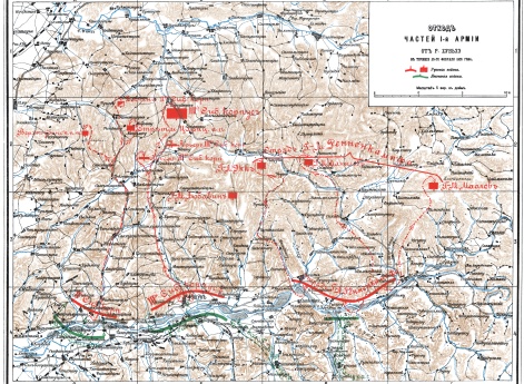 Отход частей 1 Армии от реки Хуньхэ в течение 25 февраля 1905 года