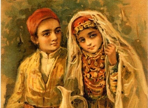 Крымские татары. Кто в Крыму не бывал, красоты не видал. (из серии открыток «Народы России»)