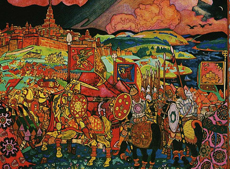 Покорение Казани (эскиз панно для вестибюля Казанского вокзала в Москве)