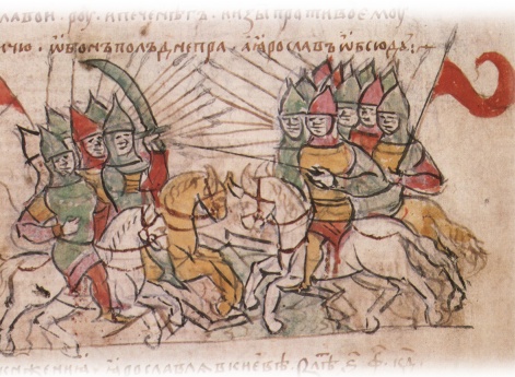 Стояние на Днепре войск Ярослава Владимировича против войск Святополка Владимировича.