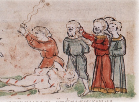 Наказание волхвов по приказу Яна Вышатича.