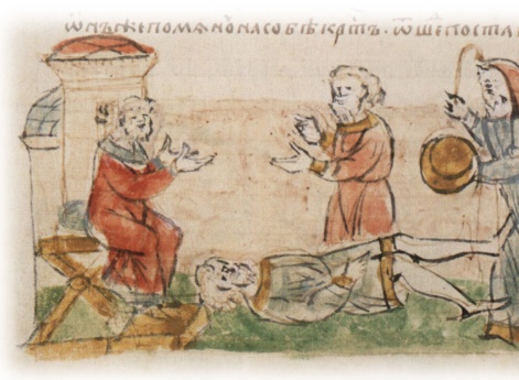 Приход новгородца в Чудскую землю к кудеснику с просьбой поволховать ему и волхование кудесника