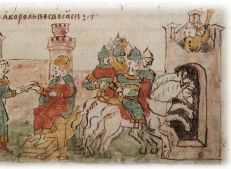 Приход Владимира Володаревича Галицкого с остатками войск в Перемышль и просьба о мире; заключение мира между Владимиром и Изяславом Мстиславичем Киевским.