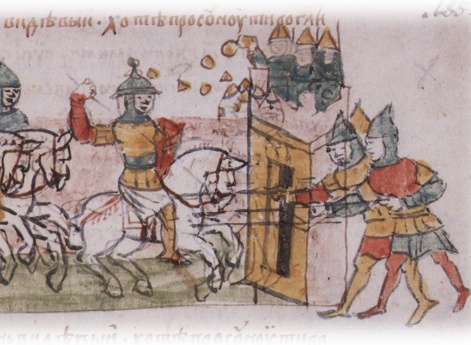 Разгар сражения под Луцком и окружение противником Андрея Юрьевича Вышгородского, оторвавшегося в азарте боя от своей дружины.