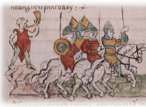 Приход Ярополка Владимировича Киевского с войсками к Чернигову