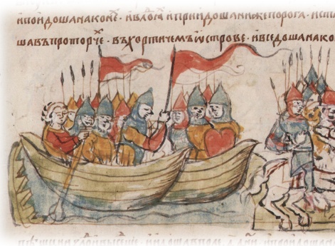 Совместный конный и в ладьях поход Владимира Всеволодовича Мономаха (Переяславского), Святополка Изяславича Киевского, Давыда Святославича Черниговского, Давыда Всеславича Полоцкого (?), Мстислава Всеволодовича (внука Игорева) Смоленского (?)...