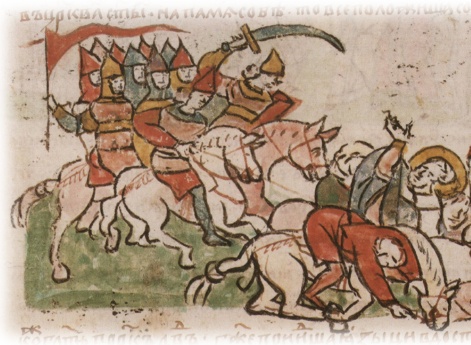 Взятие и разграбление Киева, его монастырей и церквей войсками Рюрика Ростиславича Овручского, черниговских Ольговичей и половцев.