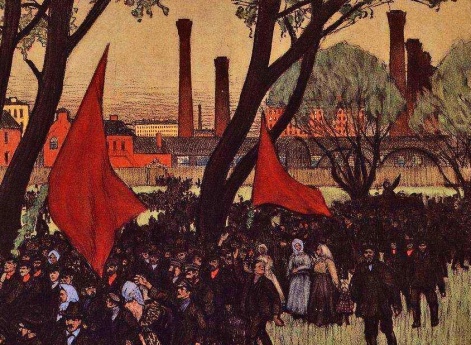 Первомайская демонстрация у Путиловского завода