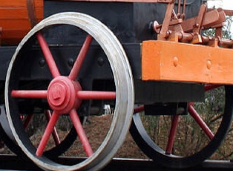 Макет первого паровоза Черепановых