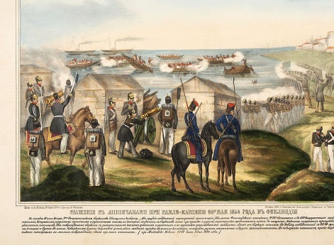 Сражение с англичанами при Гамле-Карлебю 26-го мая 1854 года в Финляндии