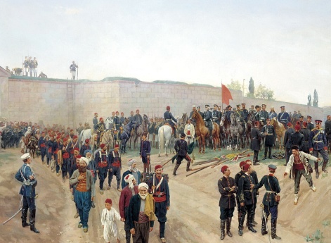 Сдача крепости Никополь 4 (16) июля 1877 года