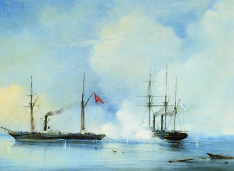 Бой пароходофрегата «Владимир» с турецко-египетским военным пароходом «Перваз-Бахри»