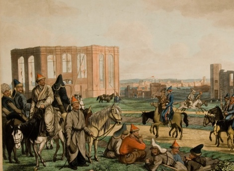 Башкиры в разрушенных предместьях Гамбурга в 1814 году