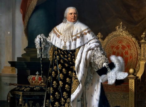 Портрет Людовика XVIII в коронационных одеждах