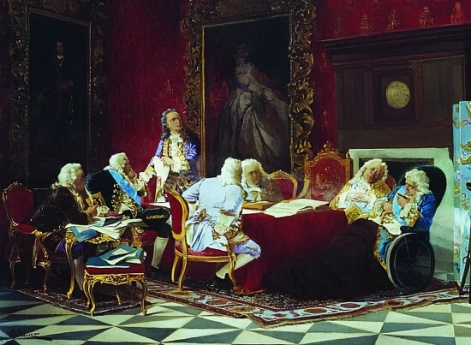 А. П. Волынский на заседании кабинета министров