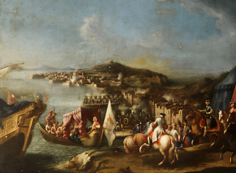 Король Испании Карл III при осаде Гаэты