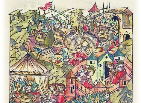 Битва за Туров. Князь Юрий Ярославич просит мира у князя Изяслава Давыдовича, но тот отказывает, желая отобрать у него Туров и Пинск. Войско князя Изяслава стоит около города десять недель, но на коней нападает мор, и князь Изяслав Давыдович вынужден возв