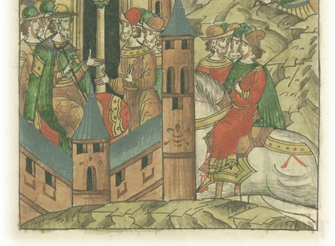 Ордынский князь Едыгей посылает к великому князю Василию Дмитриевичу, коварно говоря, что царь Булат-Султан со всей Ордой выступает против Витовта, чтобы отомстить за то, что тот сотворил с его землей, и просит поехать воздать царю почести.