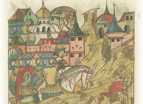 Великий князь Василий Васильевич посылает воинство против посланных на него Казанским царем Мамутяком князей.